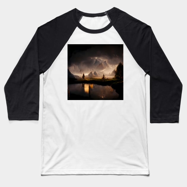 The road to Mordor #9 Baseball T-Shirt by endage